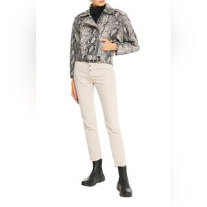 Women's IRO Gaemy Corduroy Casual Pants Light Beige Size 24